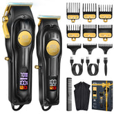 CIICII hair clippers set with black metal body for durable home grooming.