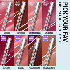 Cilrofelr lip tattoo matte finish swatches show rich pigment range