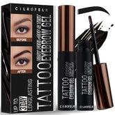 Cilrofelr Tattoo Brow Gel pack shows the two-pack design for at-home tinting convenience.