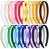 Cinaci candy color headbands 24-pack ready for casual and DIY wear.