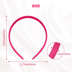 Cinaci satin-wrapped headbands close-up showing smooth satin finish for comfortable wear.
