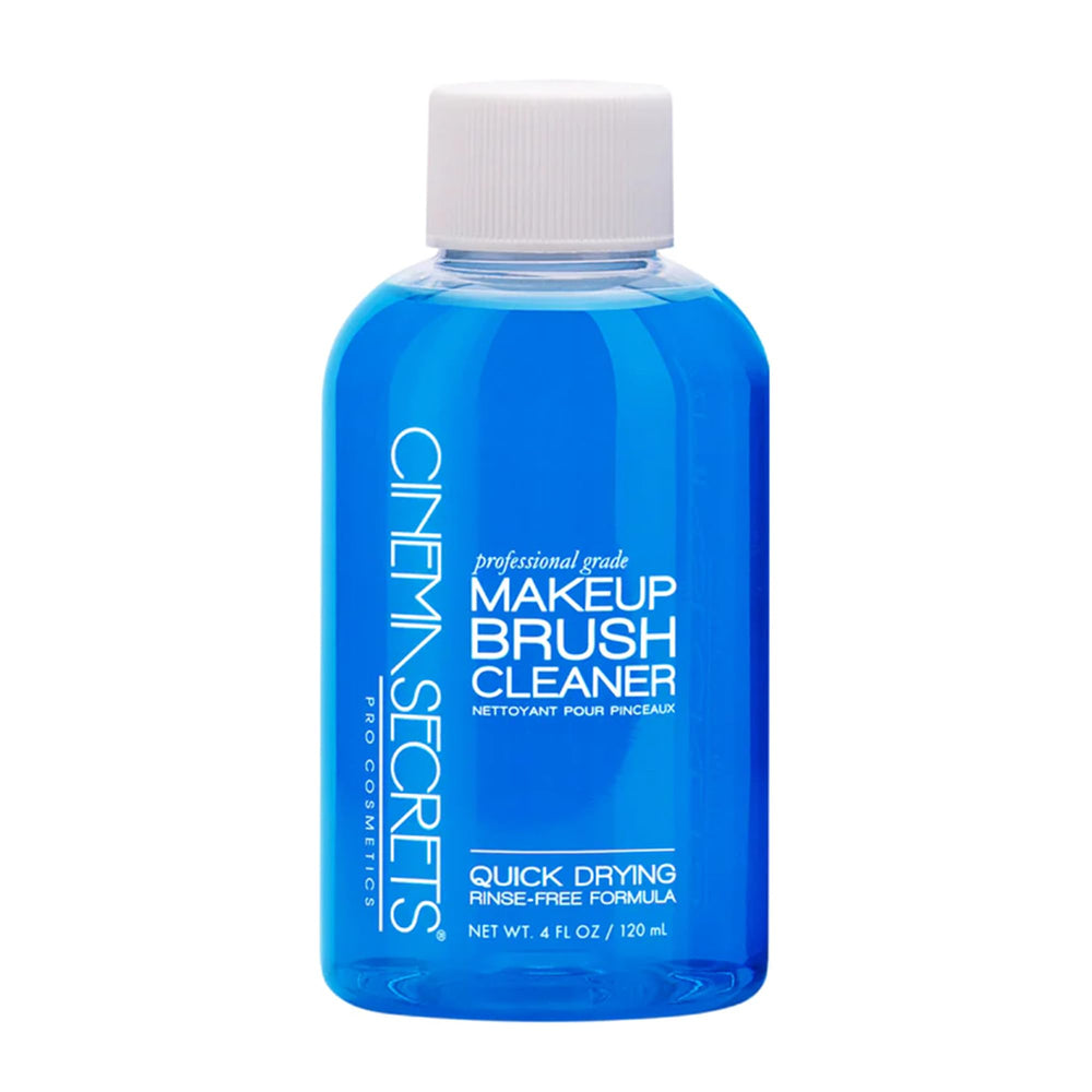 Cinema Secrets Original Blue Vanilla cleanser bottle for quick rinse-free brush cleaning