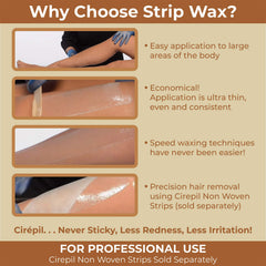 Cirepil Ease Wax unscented beige color offers a neutral base.