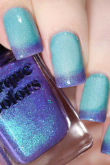 Cirque Colors Luna color-change preview captures cold violet shift and warm turquoise glow.