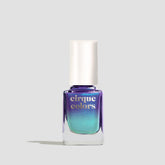 Cirque Colors Luna thermal bottle close-up shows mood-changing color transition for dynamic mani.