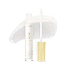 City Beauty City Lips Silver Skyline gloss bottle close-up highlights high shine and hydration