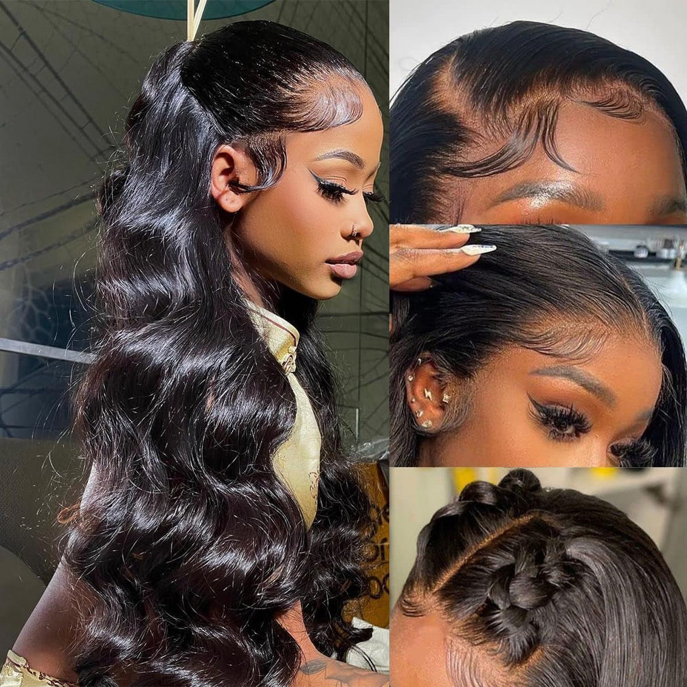 CITY GIRL 24-inch body wave lace-front wig with natural look for daily wear.