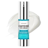 CITYGOO caffeine eye cream tube close-up showing texture for quick absorption