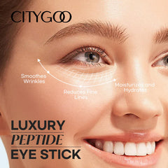 CITYGOO Retinol Eye Stick application shot showing easy, precise under-eye use.