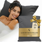 Claessonliving luxury bath pillow ergonomic contour supports head and neck during long soaks