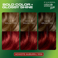Mascarilla brillo hidratante de Clairol Natural Instincts Bold para cabello sedoso.