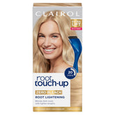 Clairol Root Touch-Up Permanent Hair Dye kit shows quick root refresh without bleaching.