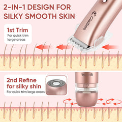 Claities USB-rechargeable compact design suits travel grooming on the go.