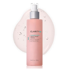 ClarityRx Cleanse Daily Face Wash bottle showcases vitamin-infused formula for daily cleansing.