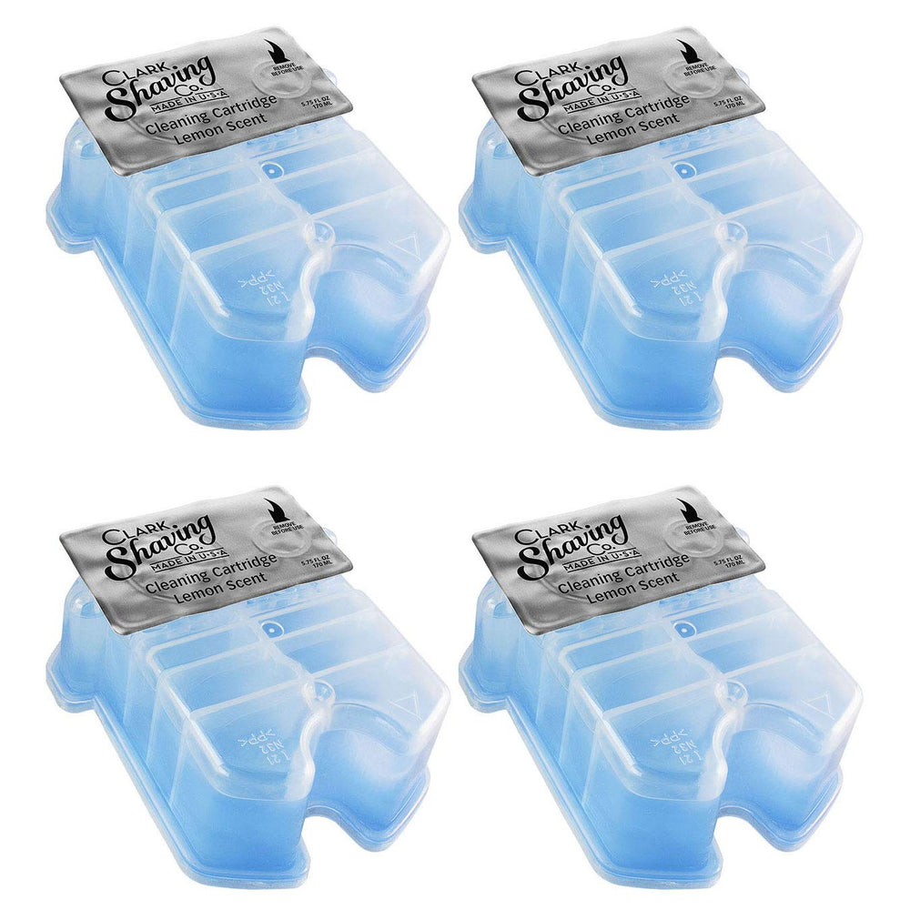 Clark Shaving Co refill cartridges for Braun Clean & Renew CCR 4-pack deliver a cleaner shave.