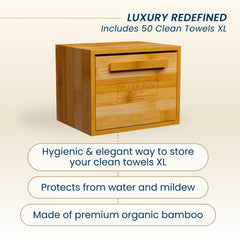 Clean Towels® XL in disposable pack for a fresh cleansing experience.