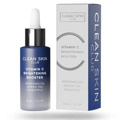 Clean Skin Club vitamin c serum bottle for brighter, even-toned skin.