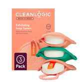 Cleanlogic bath and body exfoliating soap saver close-up showing textured pouch for smoother skin.