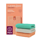 Cleanlogic exfoliating cloth stretchy washcloth full pack for smoother skin