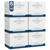 Clean Skin Club Clean Towels XL pack-front shows convenient single-use facial care.