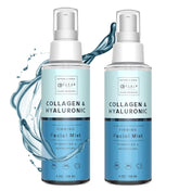 Clear Beauty Hyaluronic Acid & Collagen Face Mist bottle highlights intense hydration potential