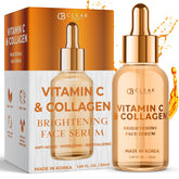 Clear Beauty Vitamin C & Collagen Serum bottle shown for daily hydration and radiance.