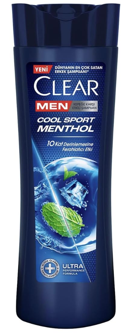 Generic Clear Men Cool Sport Menthol bottle with refreshing scent and anti-dandruff action