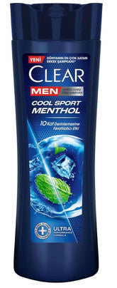 Generic Clear Men Cool Sport Menthol bottle with refreshing scent and anti-dandruff action