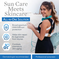 ClearChoice zinc-oxide texture demonstrates non-greasy mineral shield for sensitive skin.