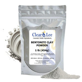 ClearLee Bentonite Clay Powder packaging in resealable bag for easy storage