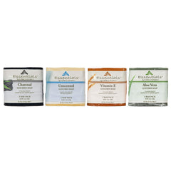 Clearly Natural Essentials glycerin bar soap unscented lather illustrates gentle cleansing without residue