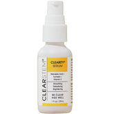 CLEARSTEM CLEARITY bottle pour shows pore-clearing exfoliation.