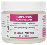 CLEARSTEM Hydraberry night mask jar close-up for overnight hydration.