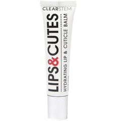 CLEARSTEM LIPS&CUTES lip balm tube closeup showing long lasting hydration