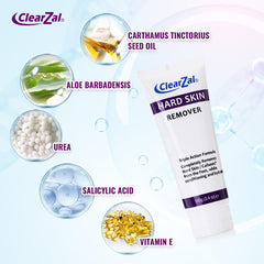 Clearzal foot cream triple-action formula softening and moisturizing