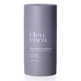 Cleo+Coco natural deodorant bottle front with aluminum-free formula for all-day odor protection.