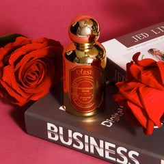 CLESH Nightfall Rose cap close-up emphasizes luxe detail and portability.