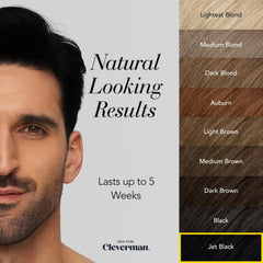 CLEVERMAN Hair Dye Kit packaging highlights all-in-one solution for hair, beard, and touch-ups.