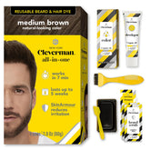 Cleverman hair dye kit packaging showing all-in-one solution for at-home color