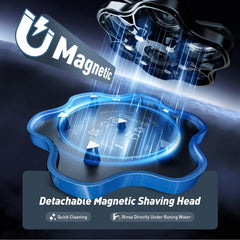 Clforczh IPX6 waterproof design supports versatile wet and dry shaving.