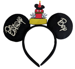 CLGIFT Mickey Ears Headband in black and silver for comfortable cosplay