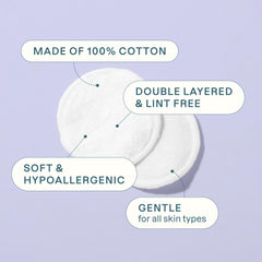 Cliganic close-up of multi-layer cotton texture for absorbency