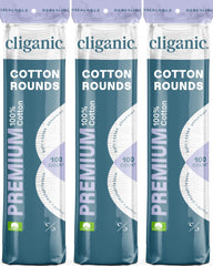 Cliganic front packaging showing 300-count pads and value