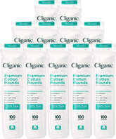 Cliganic Premium Cotton Rounds closeup—soft, lint-free surface ideal for gentle makeup removal.