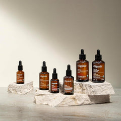 Cliganic Vitamin E oil for hair and nails showcases nourishing shine and resilience.