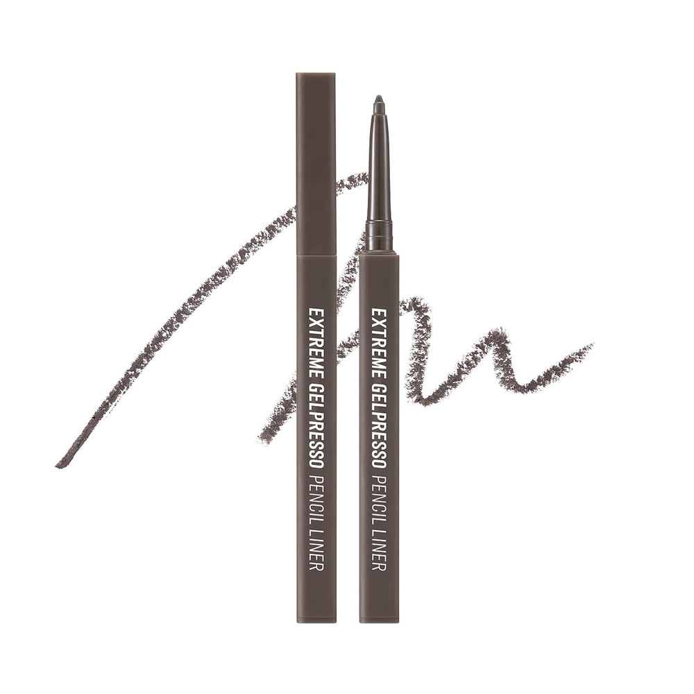 CLIO Extreme Gelpresso Pencil Eyeliner cap close-up for precise, clean line prep.