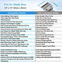 CLIPFIT clipper guards color-coded closeup shows quick length identification for efficient styling