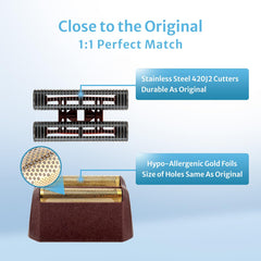 CLIPFIT hypoallergenic gold foil highlights gentle skin contact and comfort.