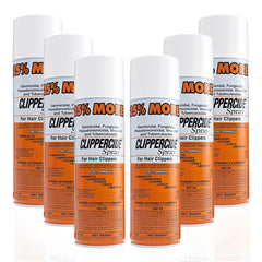 CLIPPERCIDE spray bottle front promotes professional clipper hygiene.