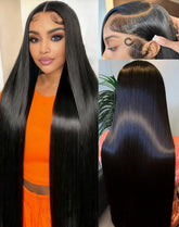 Cllok 30-inch straight wig with HD lace front for natural parting